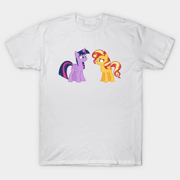 Pony Twilight and Sunset 2 alternate T-Shirt by CloudyGlow